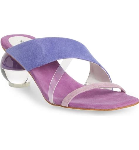 jeffrey campbell laterall ball heel slide sandals cute heels for women 2019 popsugar fashion