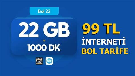 Turkcell Faturalı Bol 22 GB Paketi Bedava internet