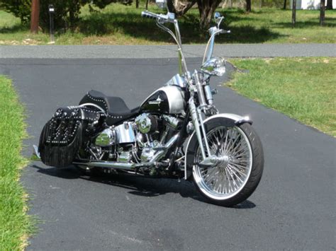sm=feedback.gif i'm thinking of converting my black 2003 softail standard to a heritage springer with floorboards, butterfly shift, and a chrome harley springer front end. 2000 Harley Davidson FLSTS Heritage Springer Softail ...