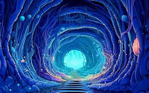 Download Ai Generated Blue Cave Cave Royalty Free Stock Illustration