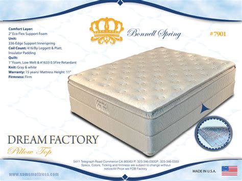 Price compared and buyer guides of rate mattresses, online rate mattresses, online store rate mattresses, price drop very fast! Dream Master Pillow Top | Sams MattressSams Mattress