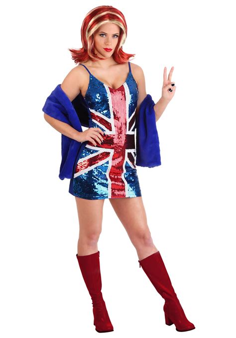 British Girl Power Popstar Womens Costume