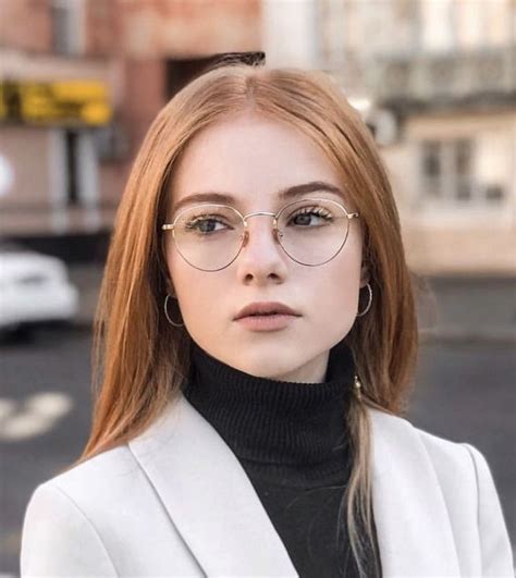 Julia Adamenko Girls With Red Hair Girls With Glasses Red