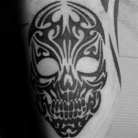 50 tribal skull tattoos for men masculine design ideas