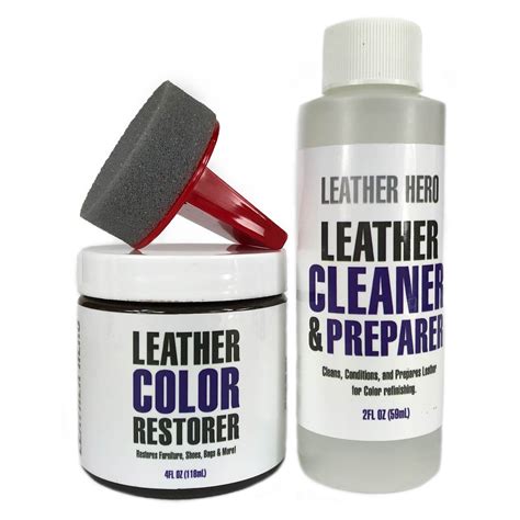 Leather Repair and Restoration Color Restorer Kit for Handbags, Sofas ...