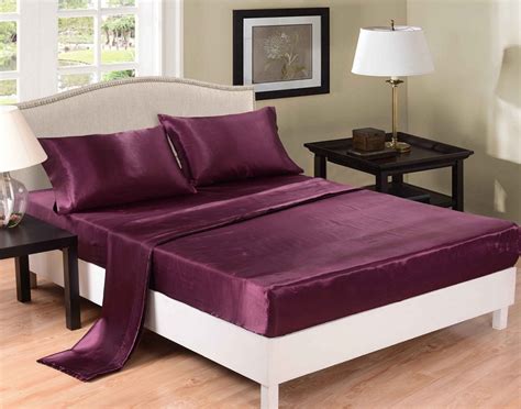 Purple combines the calm stability of blue and the fierce energy of red. Purple bed sheet set, duvet cover set in full, queen and ...