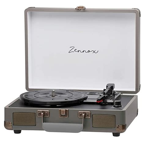 Briefcase Record Player Vinyl Turntable Retro Style Portable Deck With