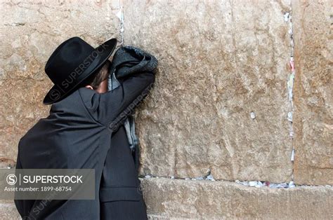 Orthodox Jew Praying At The Kotel Also Called Western Wall Or Wailing