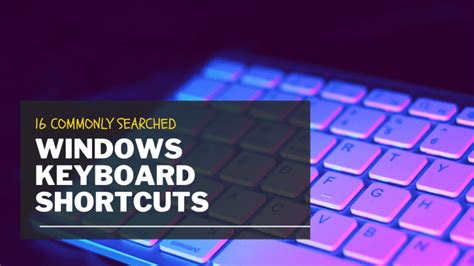 16 Common Windows Keyboard Shortcut Keys Everyone Should Know Turbofuture