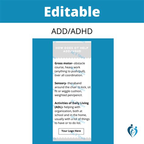 How Does Occupational Therapy Help Addadhd Editable And Printer