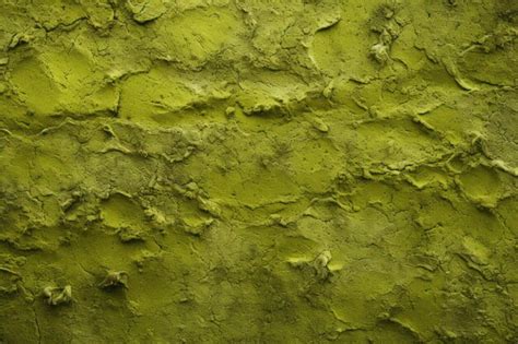 Premium Ai Image Green Rock Wall Texture Background