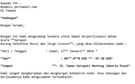 Bagi kalian yang memiliki bisnis atau menjadi admin di perusahaan, haruslah mengetahui bagaimana cara membuat surat yang baik dan benar. Mohon Maaf Tidak dapat menghadiri acara Sarapan Bareng ...