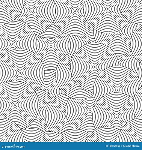 Abstract Geometric Pattern With Complex Lines Stock Vector