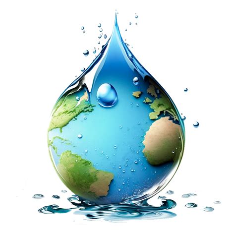Earth Water Drop Icon 22228972 Png