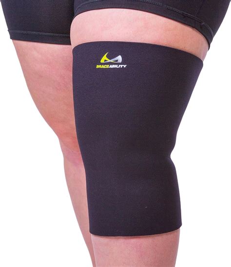 Braceability Plus Size Neoprene Knee Sleeve Xxxxxl Obesity Compression Support Brace For