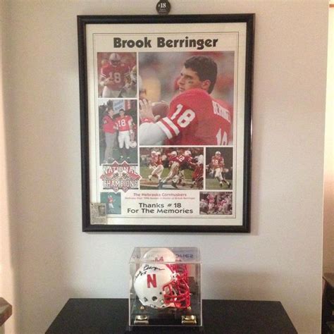 This Is A Husker Fan S Brook Was A Great Man Not Only On The Football