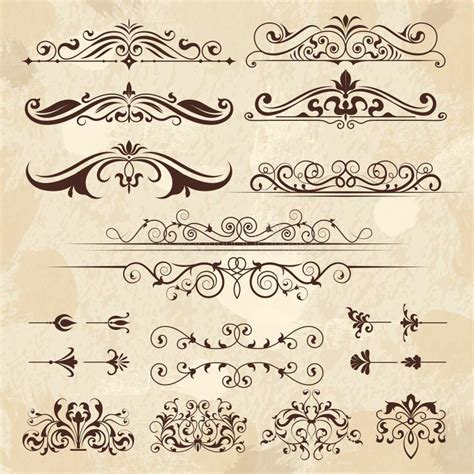 Calligraphy Borders Frame Stock Illustrations 4924 Calligraphy