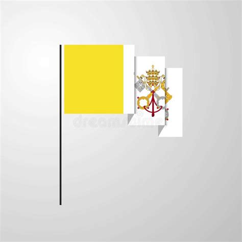 Fondo Creativo De La Bandera De Santa Sede De La Ciudad Del Vaticano
