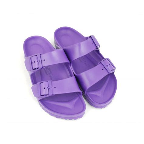 Birkenstock Arizona Eva Two Strap Sandals In Bright Violet Rubyshoesday