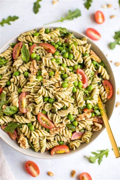 Vegan Pesto Pasta Salad Eating Bird Food