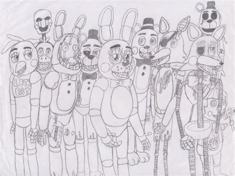 37 Awesome Puppet Fnaf 2 Drawings Images Coloring Pages Mandala