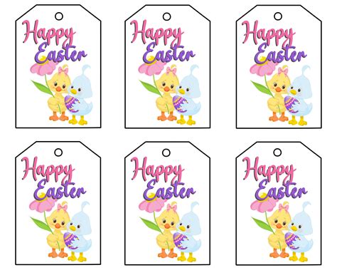 6 Adorable Free Printable Easter T Tags