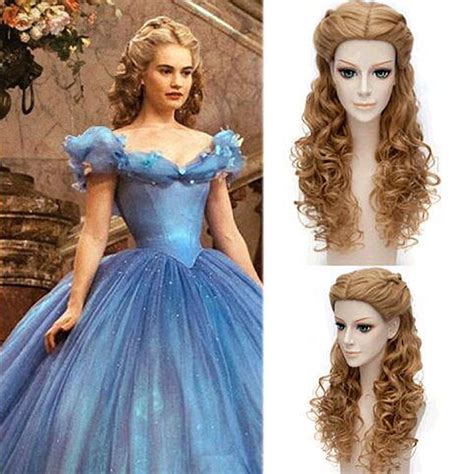 Adult Cinderella Wavy Hair Movie Palace Classic Style Princess