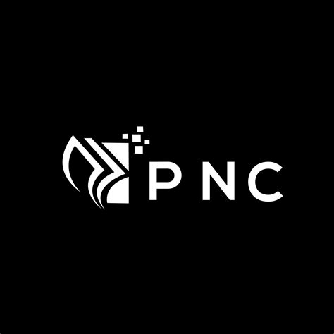 pnc crédito reparar contabilidad logo diseño en negro antecedentes. pnc