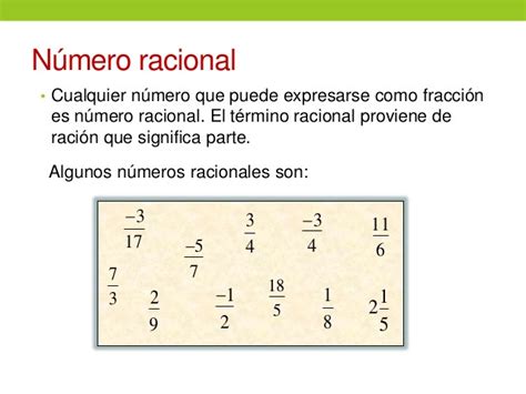 cuales son los numeros racionales e irracionales escuela