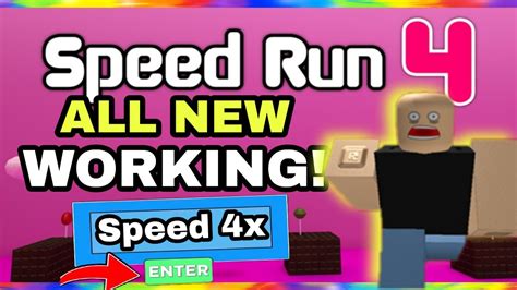All New Working Codes In Speed Run 4 June Updates Roblox Youtube