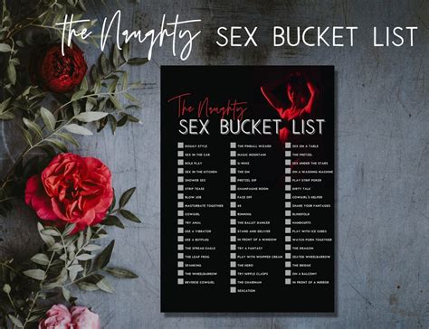 Sex Bucket List Sex Challenge Printable Sex Game Etsy