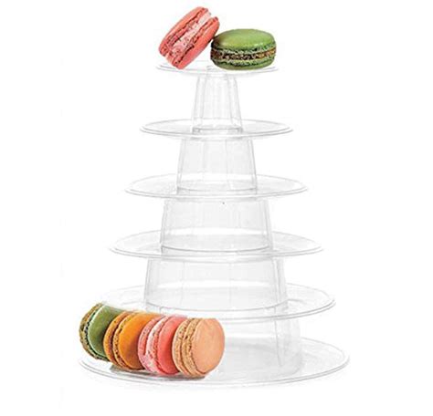 Buy Fashionclubs 6 Tier Round Cake Stand Macaron Tower Plastic Tiered