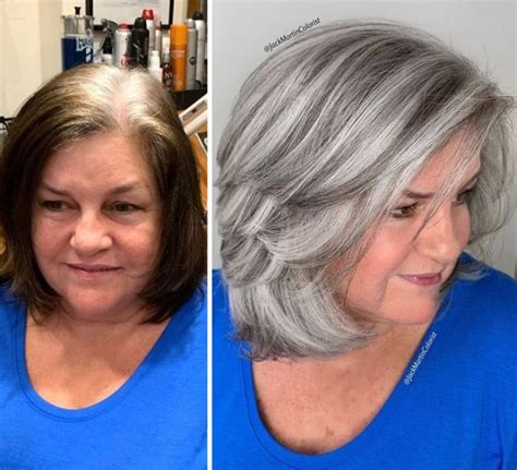 75 Women That Embraced Their Grey Roots And Look Stunning Natural Gray Hair Grey Hair