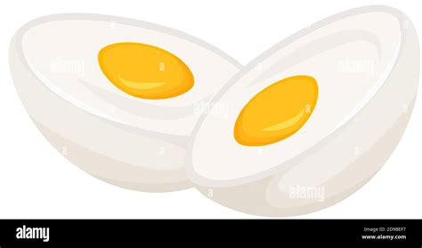 Boiled Eggs Cartoon Vector Illustration Stock Vector Image And Art Alamy