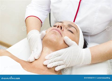 Process Of Massage And Facials Stock Image Image Of Clean Massage 81855019