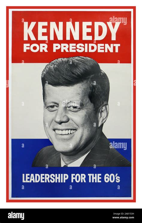 Kennedy Jfk Vintage Election Poster Usa 1960 John F Kennedy 1960