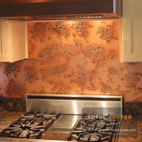 Copper Sheet Backsplash Kitchen Things In The Kitchen