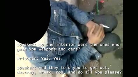 Translated Escaped Prisoner Admitting Police Let Them Out And Gave Them Weapons Youtube