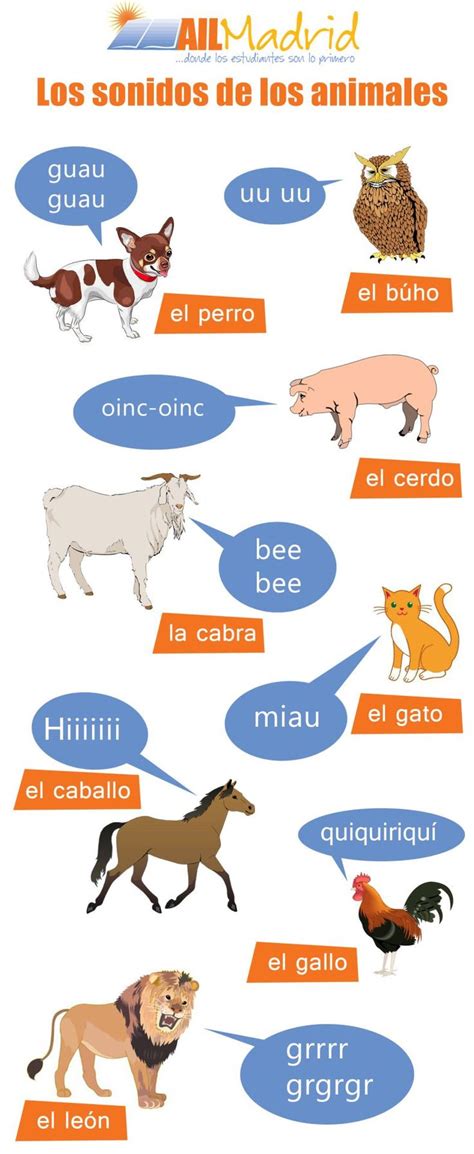 How Do Animals Sound In Spanish Here You Have A Post To Find It Out