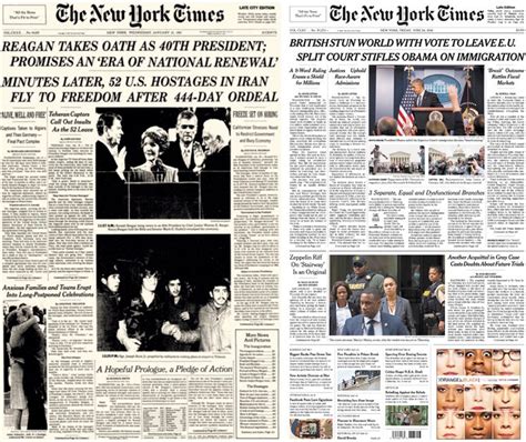 This font uploaded 19 march 2013. Two Banner Headlines, but Only One Page 1 - The New York Times