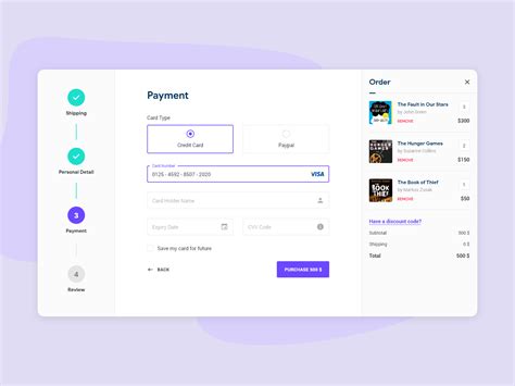 Daily Ui Challenge Credit Card Checkout By Rahul Ninave On Dribbble