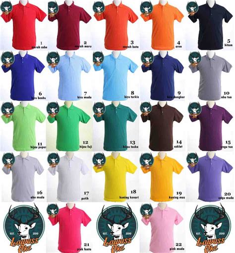 Jual Kaos Kerah Polo Shirt Polos Banyak Warna Di Lapak Lawass Oke Lawassoke