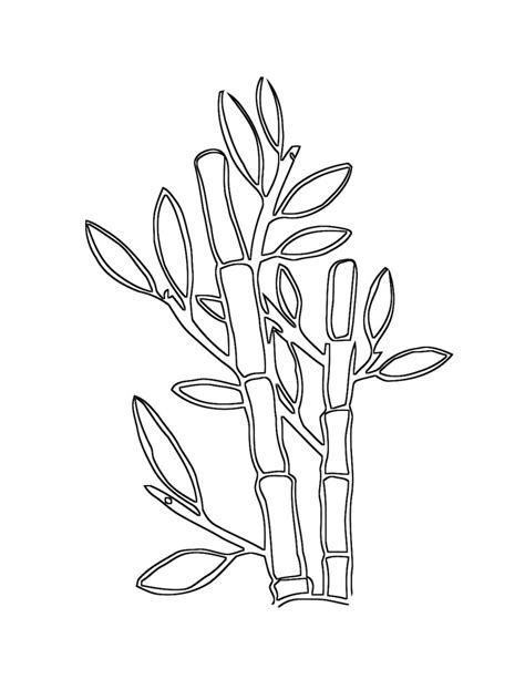 bamboo coloring pages  kids  printable bamboo tree coloring pages
