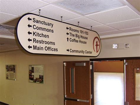 Interior Directory Signs Directory Signage Systems Church Foyer