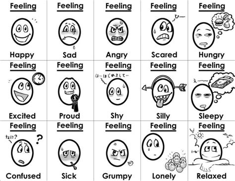 Printable Emotions Coloring Pages For Preschoolers 1 Letter Worksheets