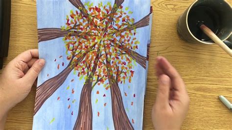 Fall Trees Perspective Part 3 School Holiday Crafts Perspective Art