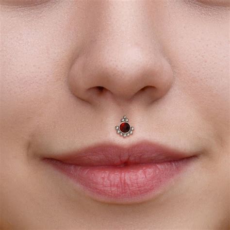 Surgical Steel Lip Ring Stud Medusa Piercing Jewelry Etsy Canada