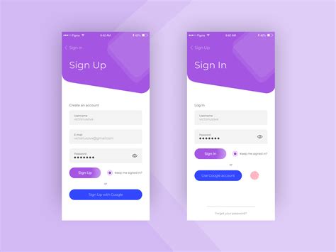 Sign Up Page Daily Ui Design Challenge By Victoria Usova On Dribbble