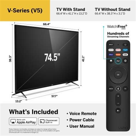 Vizio 55 Class V Series 4k Led Hdr Smart Tv V555 J01 55 In Kroger