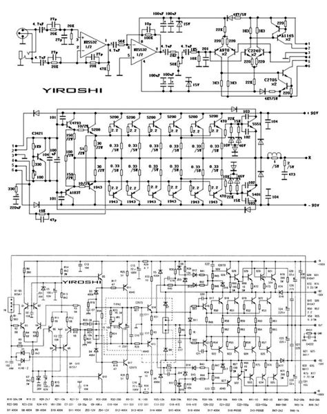 Previously i have made this yiroshi amp circuit in the mono version. Diagramas de Amplificadores Yiroshi 2 Amplificador De Áudio, Esquemas Eletrônicos, Eletronicos ...